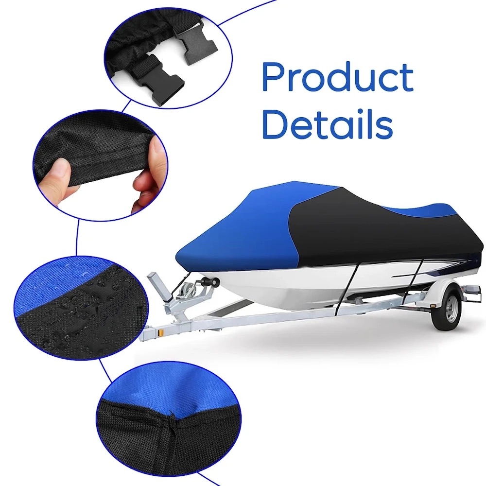 ヤマハ SeaDoo RXP GTX マリン防水保護カバー 210D オックスフォードトレーラブルジェットスキーカバー UV 日焼け防止耐久性