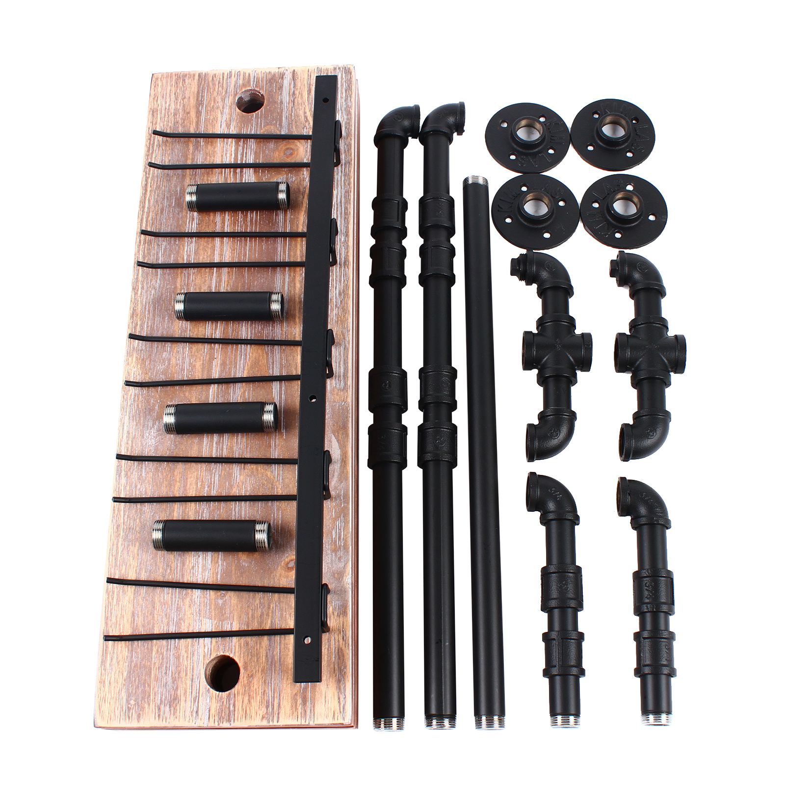 24-Zoll-Barflaschenregale Industrie rohr regal Wein regal Wand halter