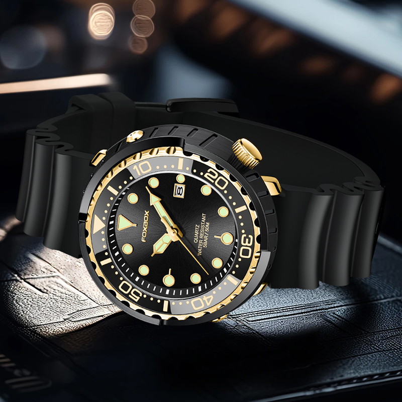 Reloj de buceo LIGE a la moda para hombre, marca superior de lujo, reloj de fecha resistente al agua 50ATM, relojes deportivos, reloj de pulsera de cuarzo para hombre, reloj Masculino