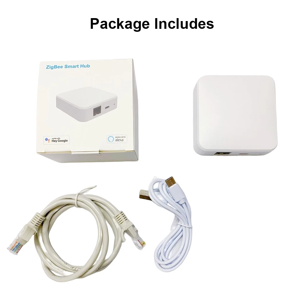 Smart Home ZigBee 3,0 Hub de enlace con cable RJ45 puente Ethernet TASMOTA MQTT Firmware funciona con el asistente doméstico MQTT Zigbee2MQTT