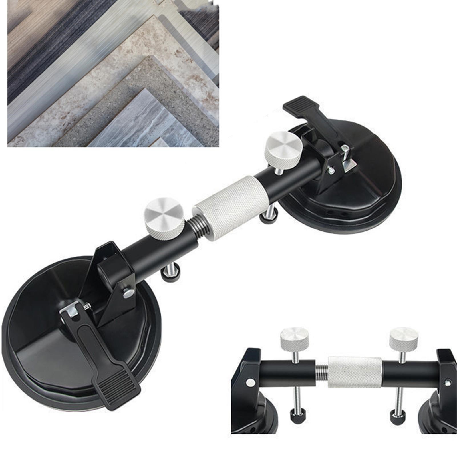 Ventosa de emenda de cabeça dupla ajustável, levantador de pedra de vidro para puxar e alinhar superfícies planas, ferramentas de construção