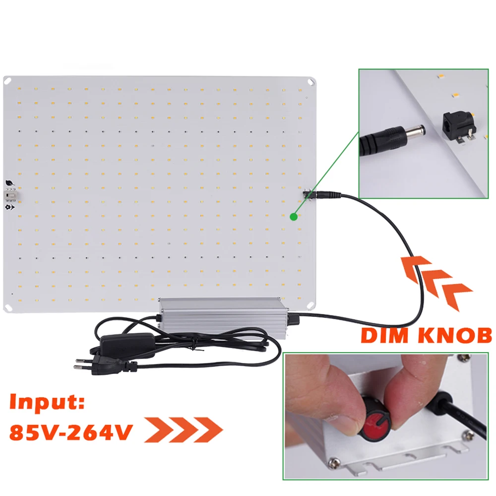 Quantum LED Grow Light LM281B Veg en Bloom Phytolamp, EU-stekker, voor plant Volledig spectrum hydrocultuurlamp Kasbloem