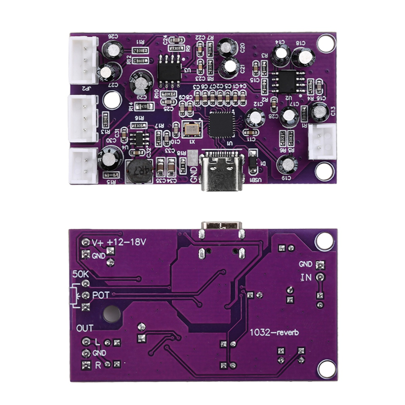 AB25-Für DSP Digital Reverb Circuit Modul Voice Changer Eq Heulende Steuerung Frequenz Shifter Effekt Mixer Sound Effekte