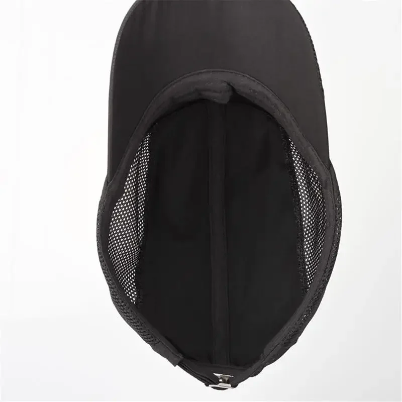 Sombrero ajustable de secado rápido para correr, béisbol, gorra de malla de verano, visera deportiva, moda fresca, Popular para exteriores, hombres y mujeres