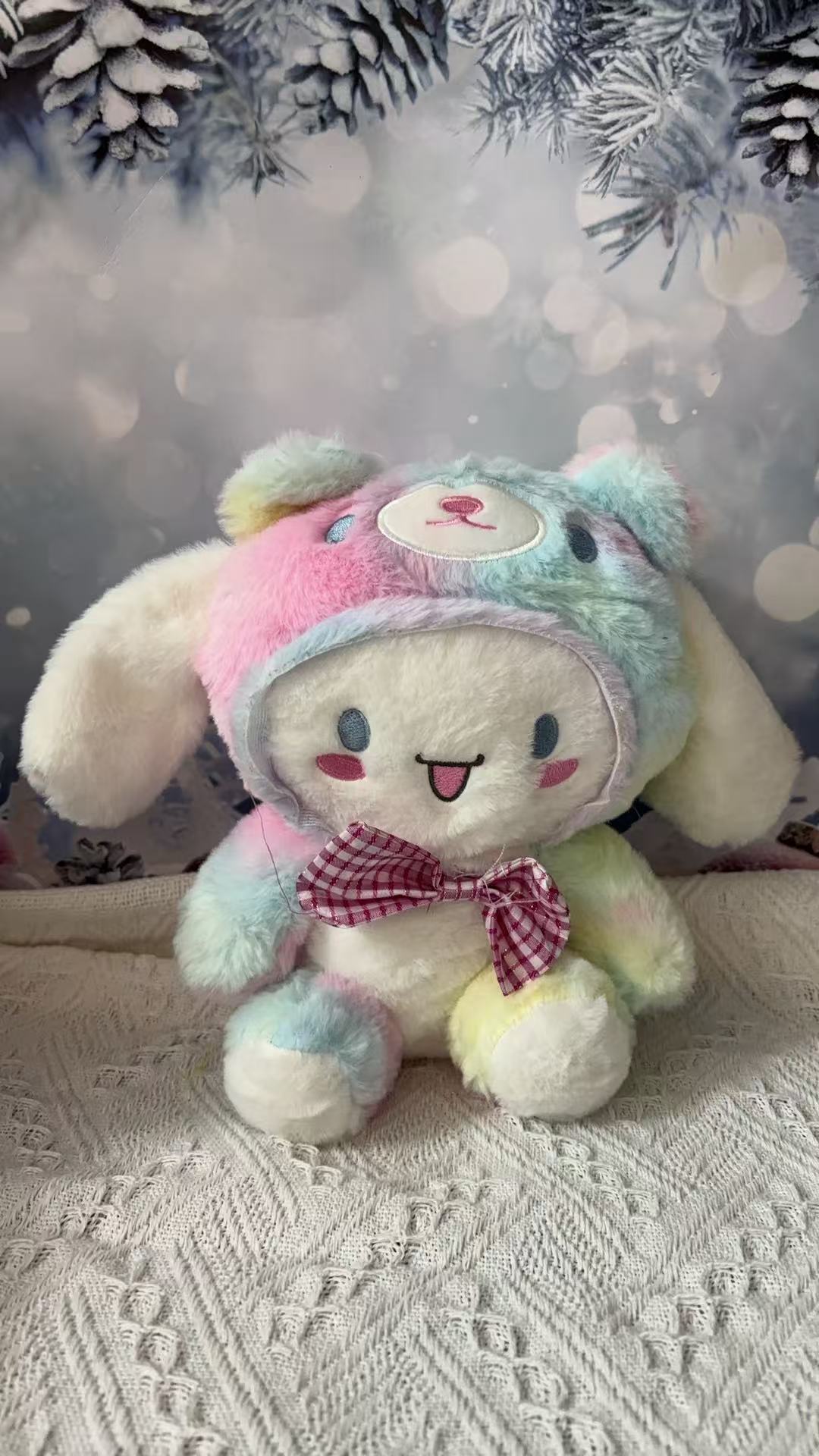 Sanrio morango kuromi travesseiro brinquedo de pelúcia meninas macio brinquedos de pelúcia morango melodia boneca presente