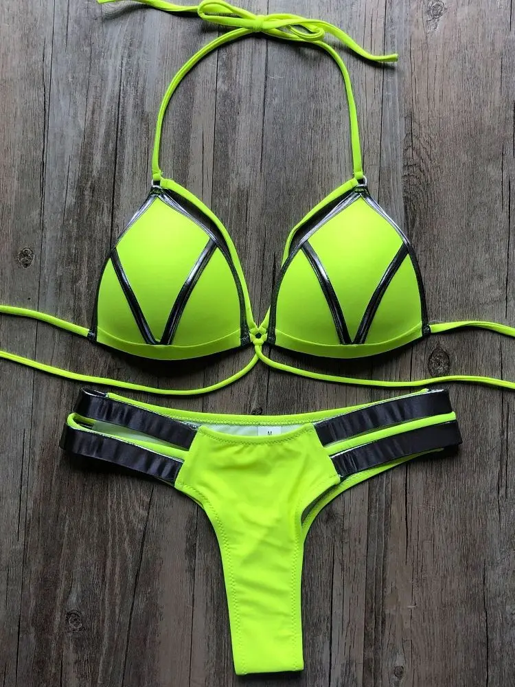 2019 or estampage femmes Bikini ensemble Sexy rembourré femmes maillot de bain Push Up maillot de bain Bikini été maillots de bain brésil maillot de bain