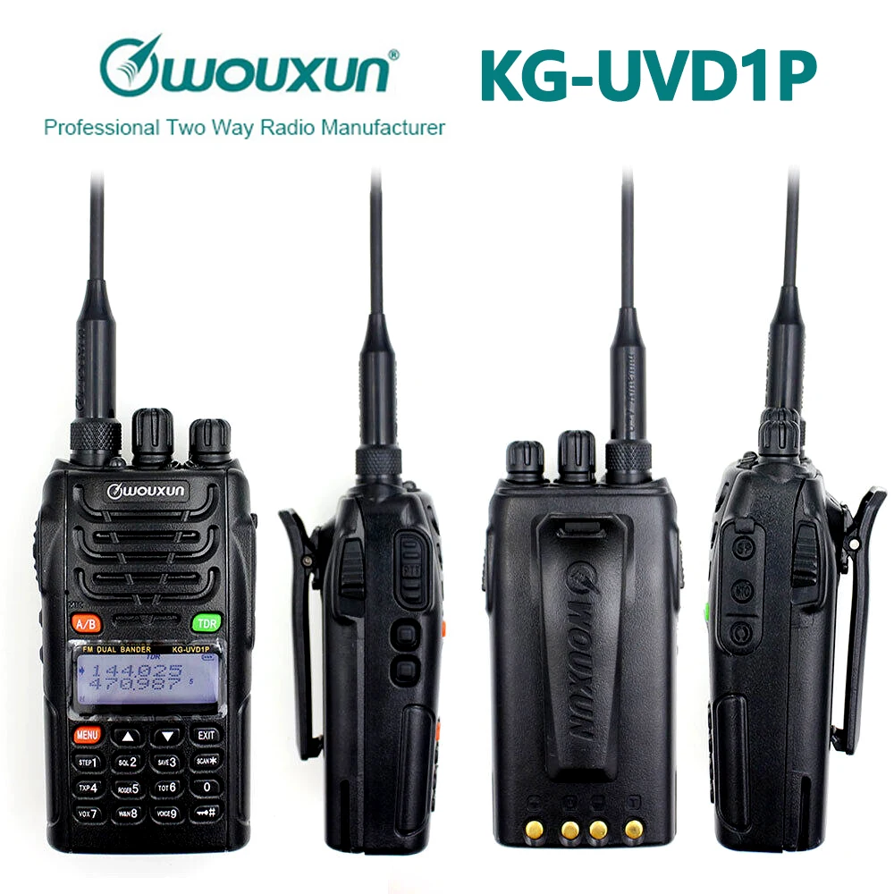 Original WOUXUN KG-UVD1P Dual Band 1700mAh Batterie Handheld FM transceiver VOX KGUVD1P Protable radio Walkie Sprechen