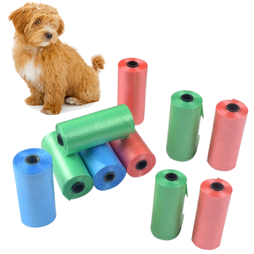 10 rolo/conjunto bebê descartável à prova de vazamento saco de fraldas recarga rolos eco-friendly saco de armazenamento de resíduos para crianças acessórios para animais de estimação
