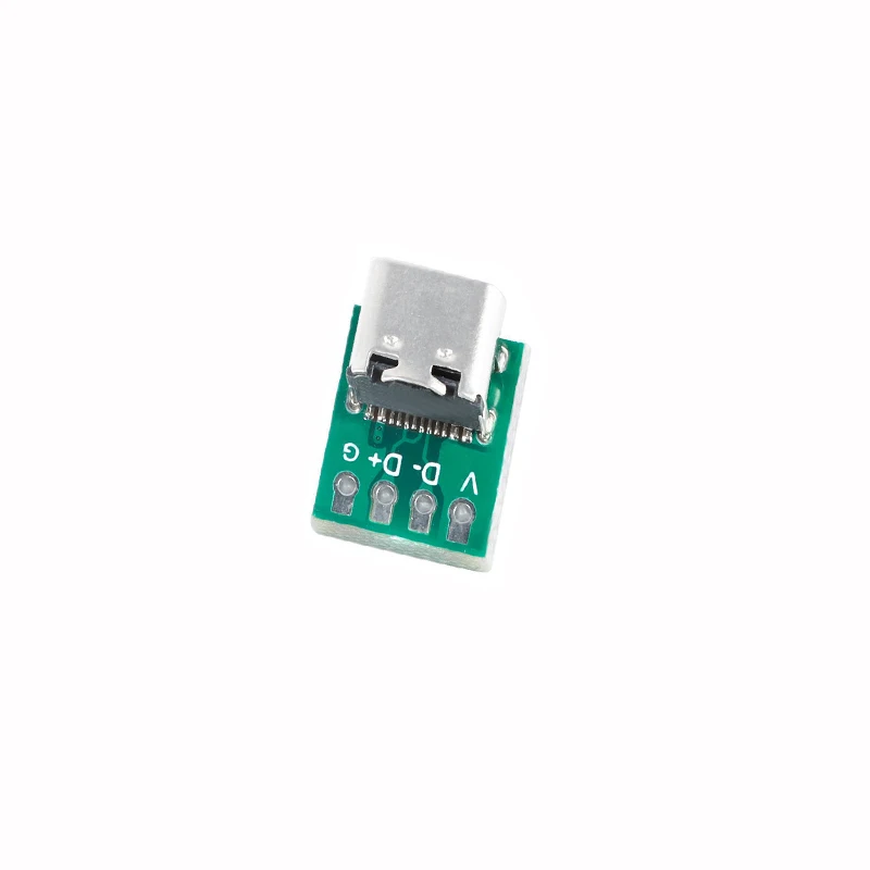 Conector USB 3,1 tipo C, adaptador de placa PCB de prueba de 16 pines, conector 16P para transferencia de Cable de datos hembra a 2,54mm, 10 Uds.
