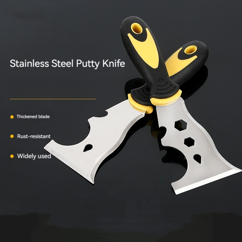 Putty Knife de aço inoxidável Uso multifuncional Remoção de raspador de tinta Ferramenta de construção para papel de parede Abridor de lata Home DIY