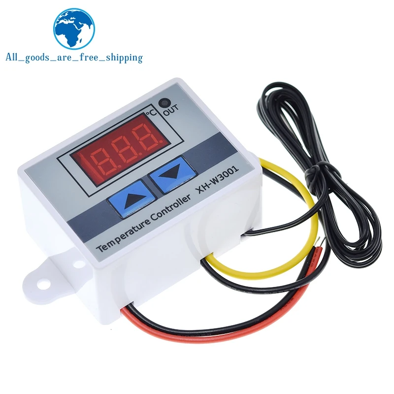 TZT W3001 Digital Control Temperature Microcomputer Thermostat Switch Thermometer New Thermoregulator 12/24/220V