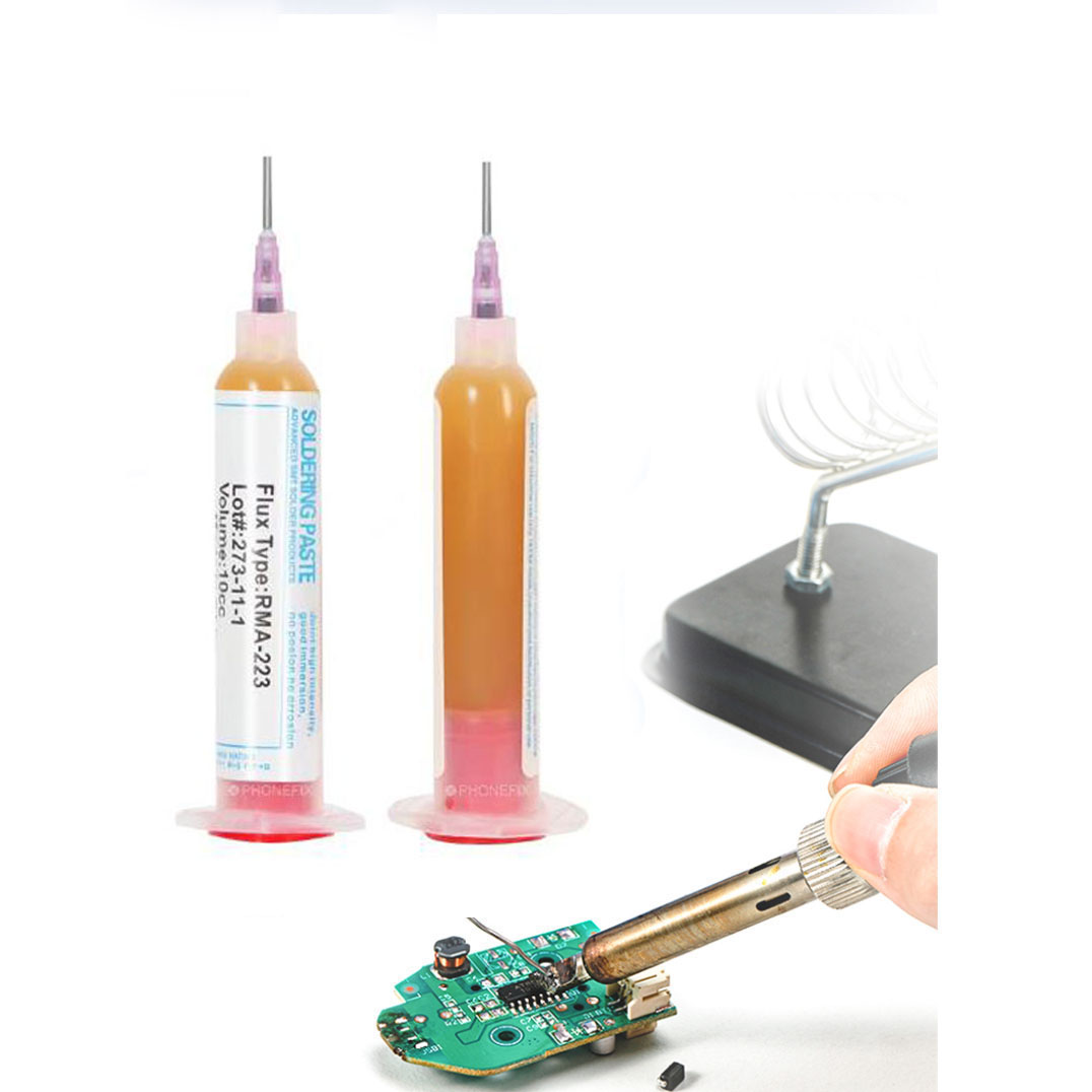 Pasta de soldadura 10cc RMA223 RMA-223 pasta de soldadura flujo grasa de soldadura para Chips de ordenador teléfono LED BGA SMD PGA PCB herramientas de reparación
