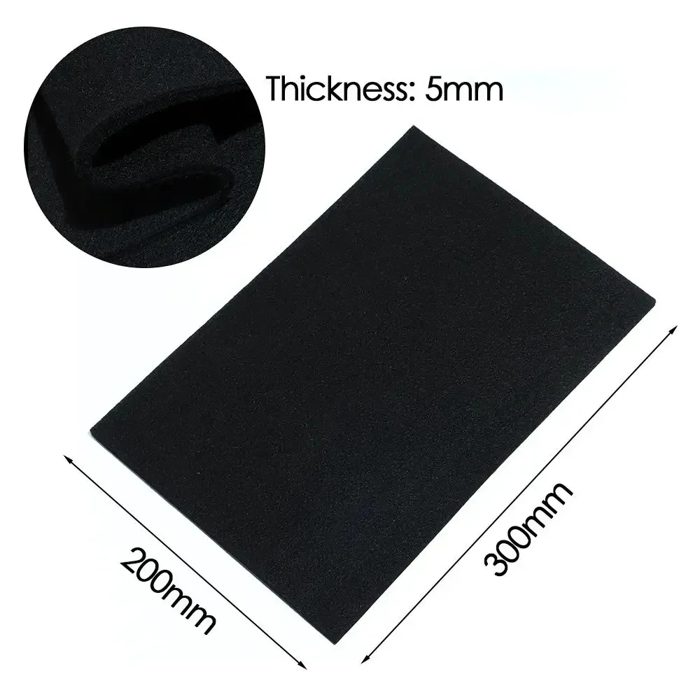 300*300mm Felt Black Welding Protective Blanket Torch Shield Pack Protective Sheet Carbon Fiber High Temp Durable