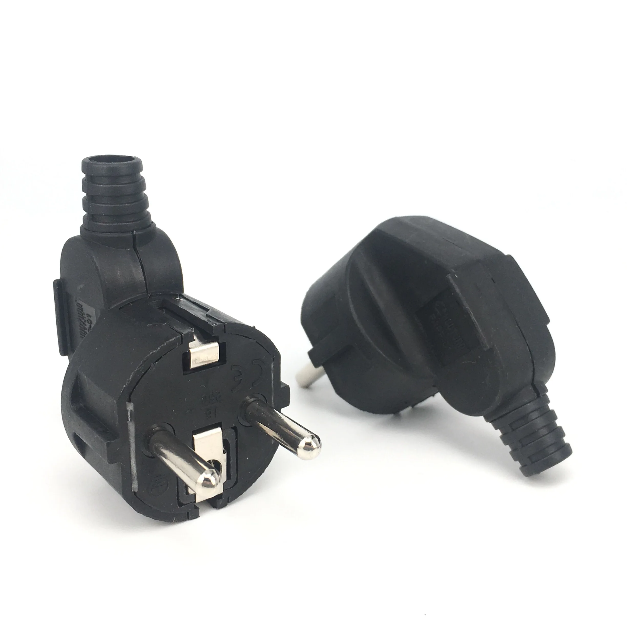EU Plug Adapter 16A Male Replacement Outlet Rewireable Schuko Electeic Socket Euro Connector For Power Extension Cable
