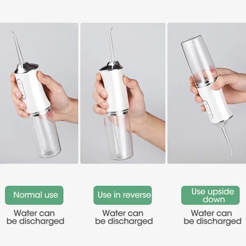 Irrigator ปากแรงดันสูงทันตกรรม Irrigator,ไร้สายทันตกรรม Flosser สําหรับทําความสะอาดฟัน,USB ชาร์จปากเครื่องซักผ้า