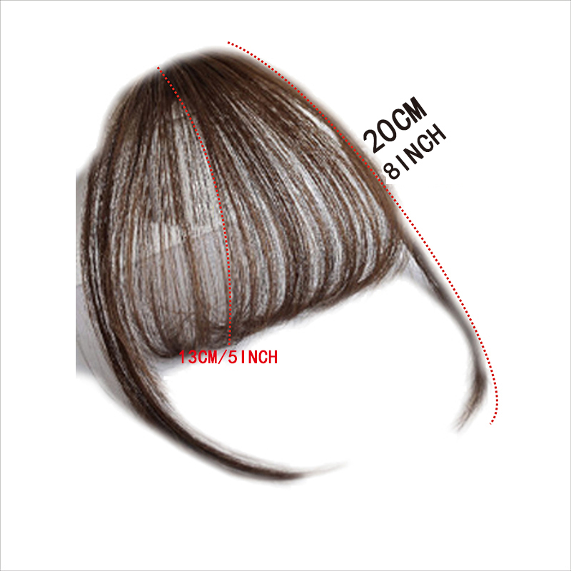 Sintético estilo francês franja de ar peruca clipe ferramenta penteado grampo de cabelo extensão do cabelo falso borla peruca grampo de cabelo feminino franja