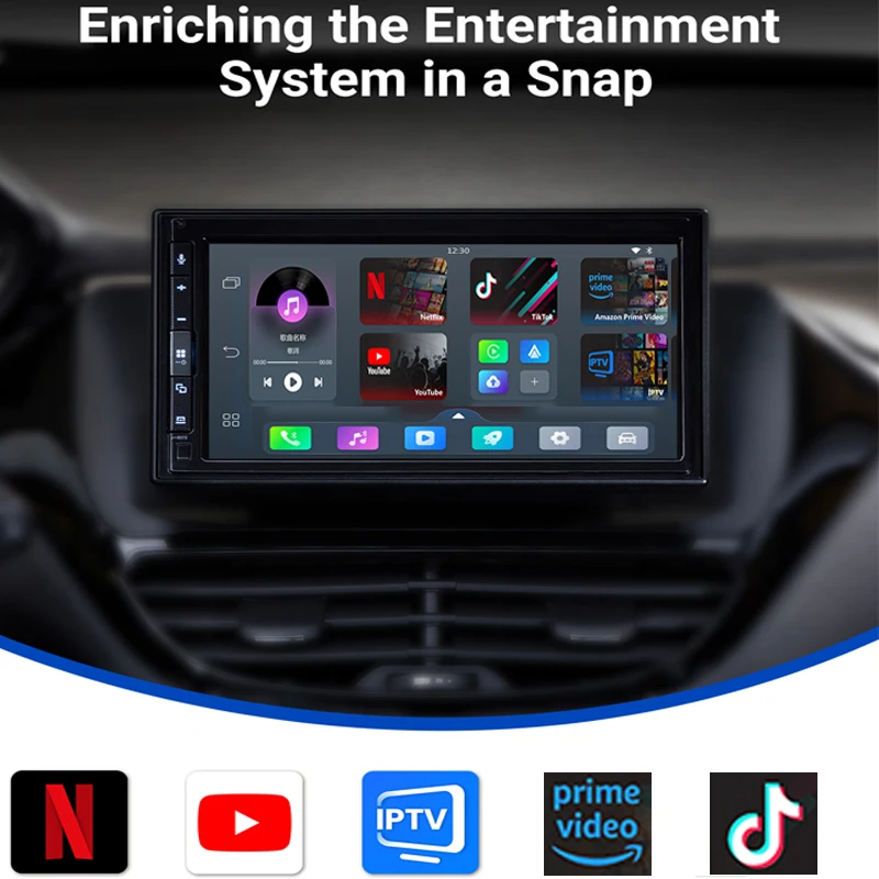 OTTOMOTION Play2 Video Pro Wireless CarPlay Android Auto Adapter Built in Youtube Netflix IPTV Video Box for Car Accessories