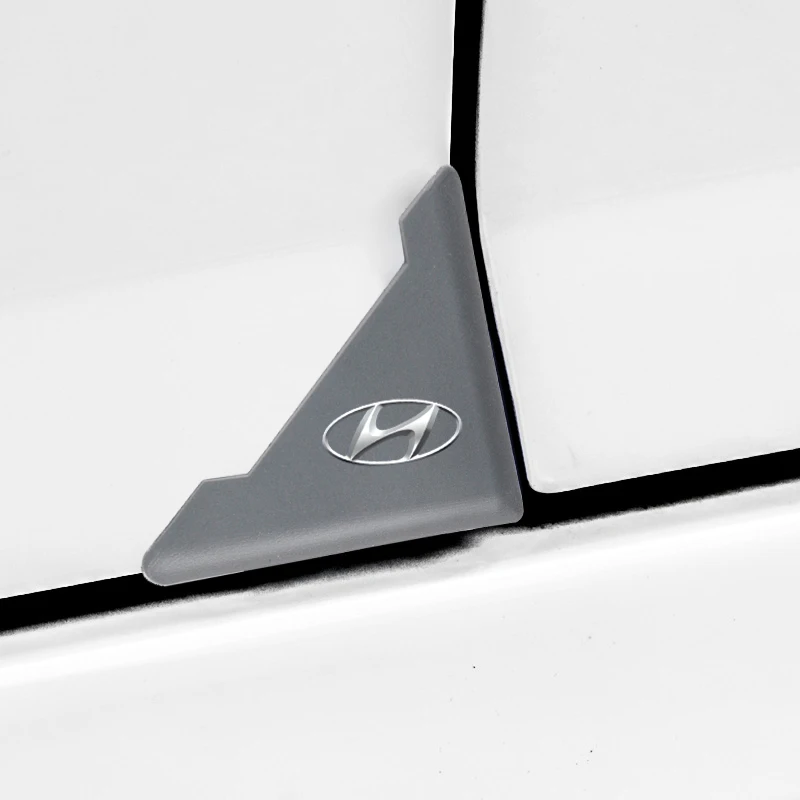 Cubierta de esquina de silicona para puerta de coche, Protector antiarañazos de colisión de parachoques para Hyundai Tucson Accent Elantra Santa fe Sonata, 2 piezas