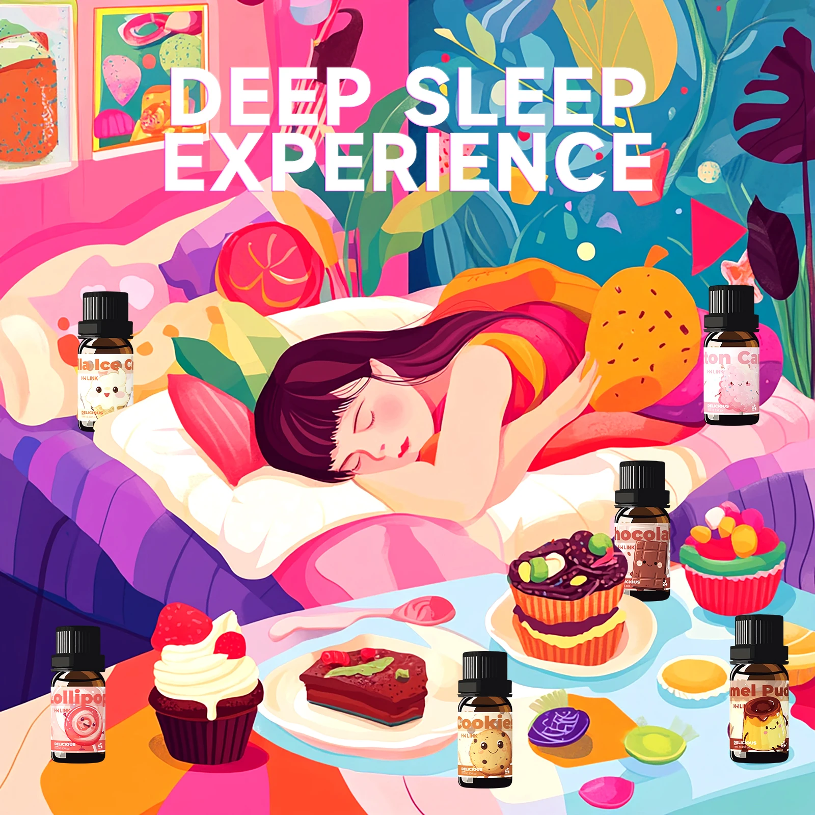 10ml Delicious Essential Oils, 12 scents, for candles, soap making, aromatherapy, diffusers, home care, long-lasting scent