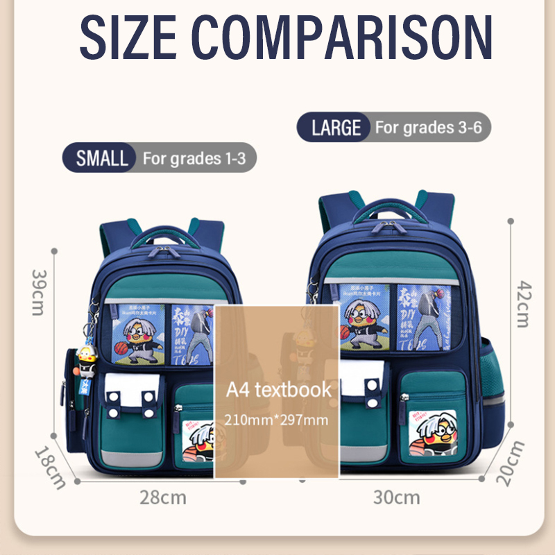 New Children School Bag Boy's Cartoon Backpack Primary Schoolbag Student's Backpack 1-6 Grades Boys Girls Spine Relief Backpack