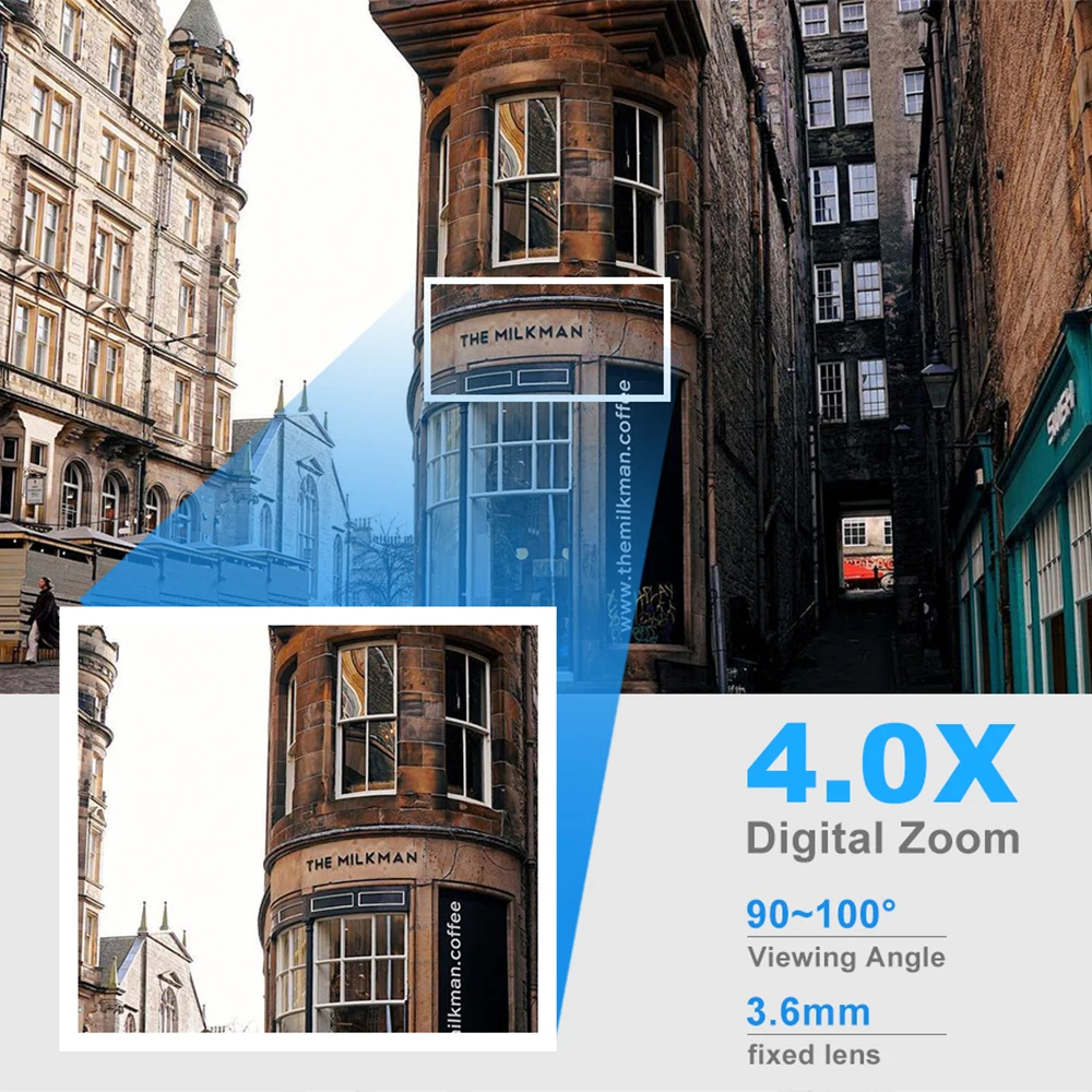 8MP Drahtlose Sicherheitsüberwachung PTZ Kamera Wifi IP Outdoor 4X Zoom Kameras AI Human Tracking Zwei-wege Audio HD Nacht Farbe Cam