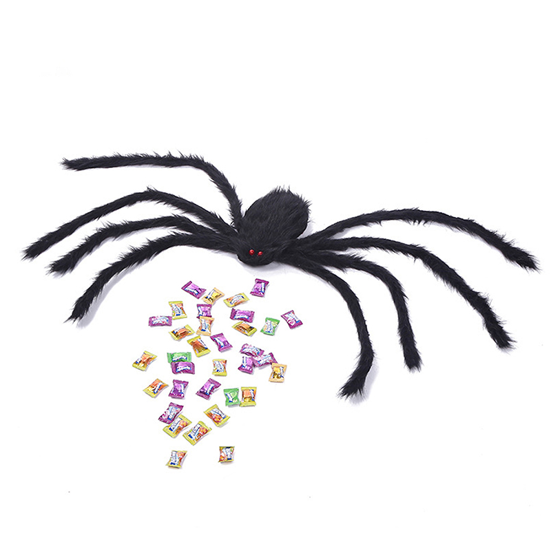 Halloween Novelty Simulation Big Spider Backpack Creative Spider Bag Party Cosplay Props Funny Halloween Candy Pocket Gifts