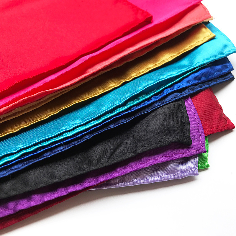 Luxe Heren Zakdoek Effen Kleur Wit Zwart Rood Zakdoeken Polyester Hanky Business Pochet Borst Handdoek 22*22CM