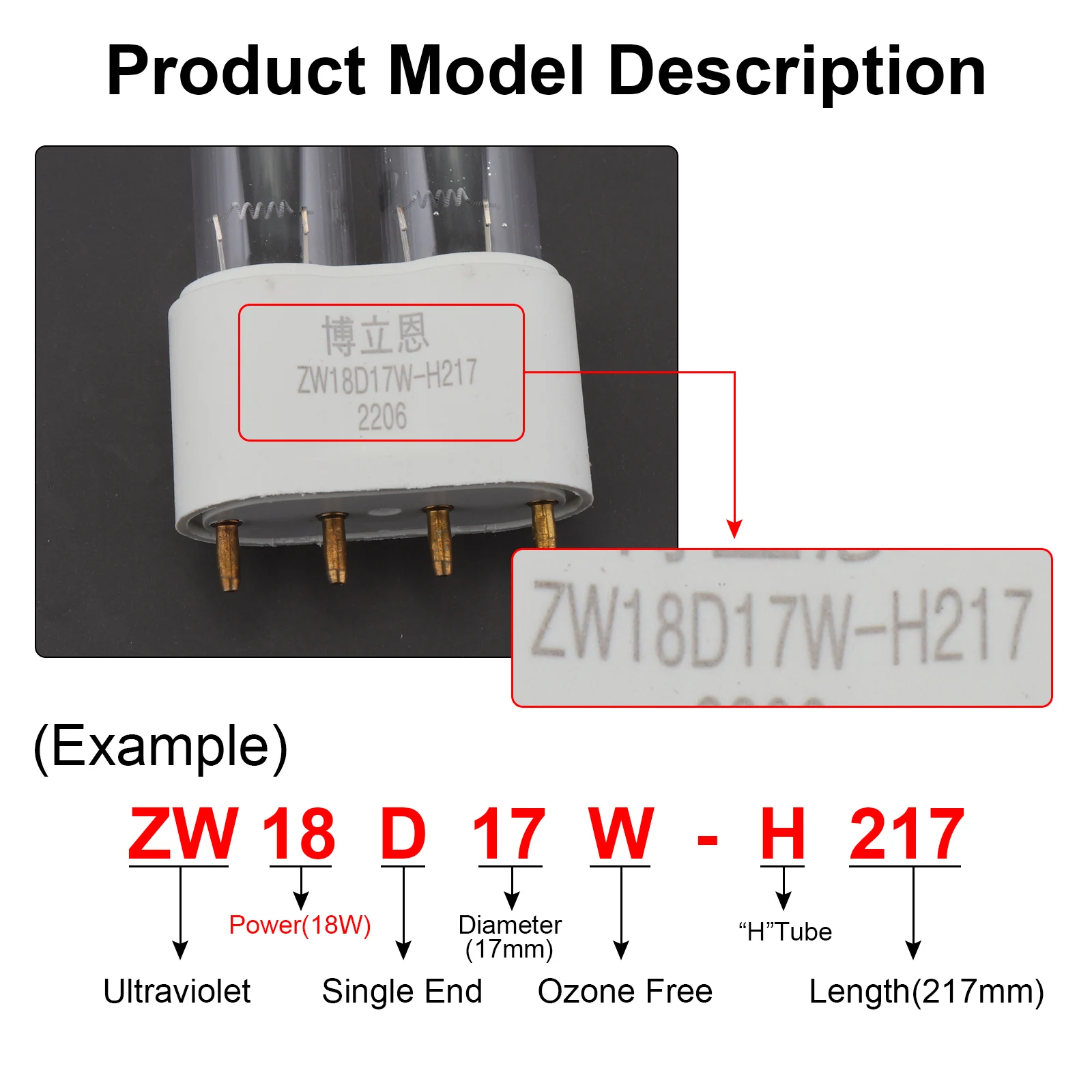 2G11 UV Ống 4 Tia Cực Tím Đèn 18W 24W 36W 40W 55W UVC Đèn thanh Lọc
