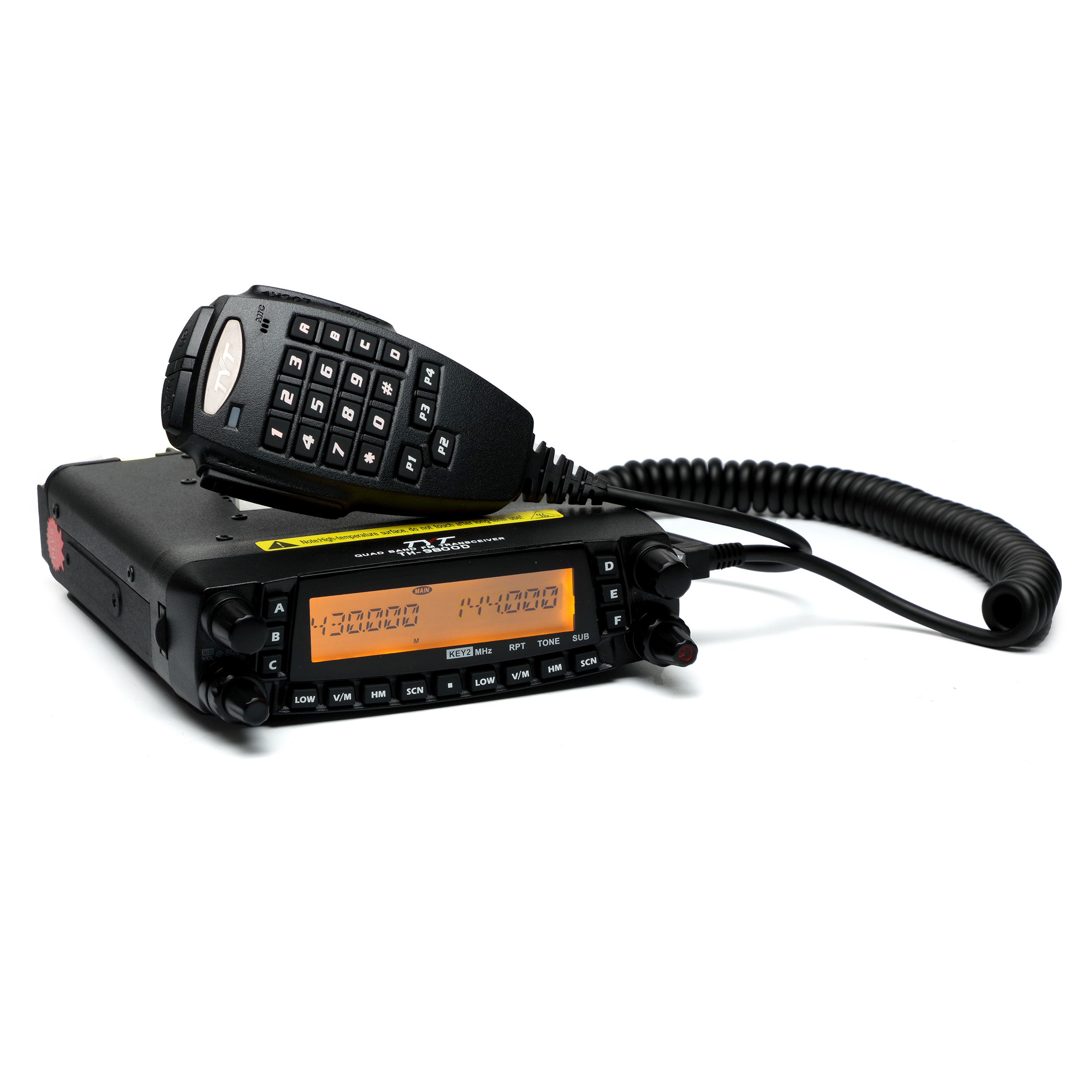 TYT TH-9800 PLUS Façades 50 W Bande Mobile Transcsec 26-33(10M)/47-54(6M)/136-174(2M) station de base autoradio, 400-480(70cm) MHz