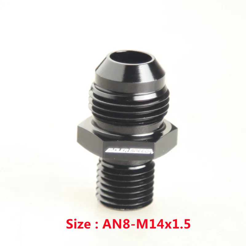 ADLERSPEED Universal AN6 AN8 AN10 AN12 a AN a M12/M14/M16/M18x1,5 rosca recta combustible aceite manguera de aire adaptador macho