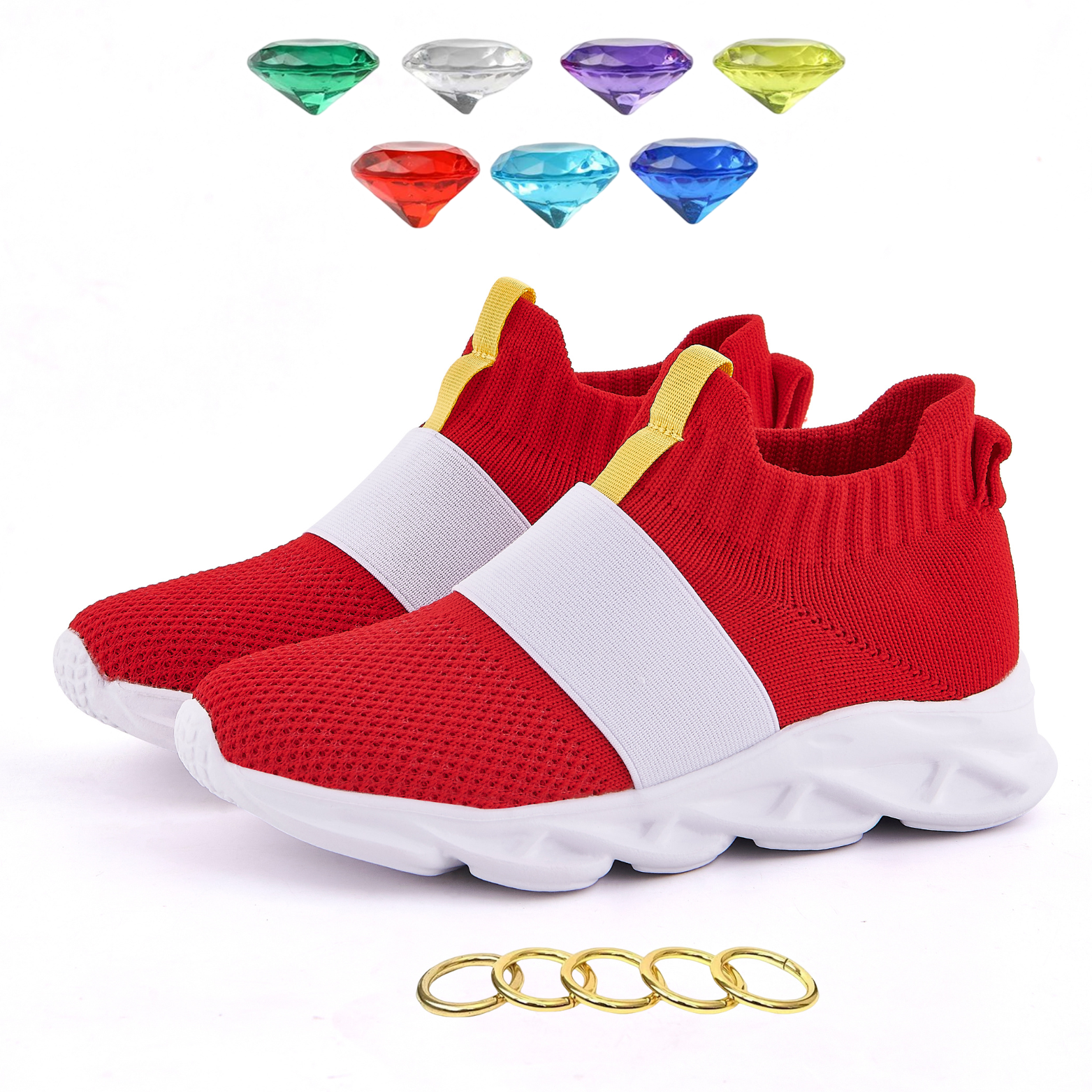 Zapatos sónicos para niños, Zapatillas sónicas rojas, zapatos sónicos para niños y niñas, zapatos de juegos sónicos de dibujos animados de Anime