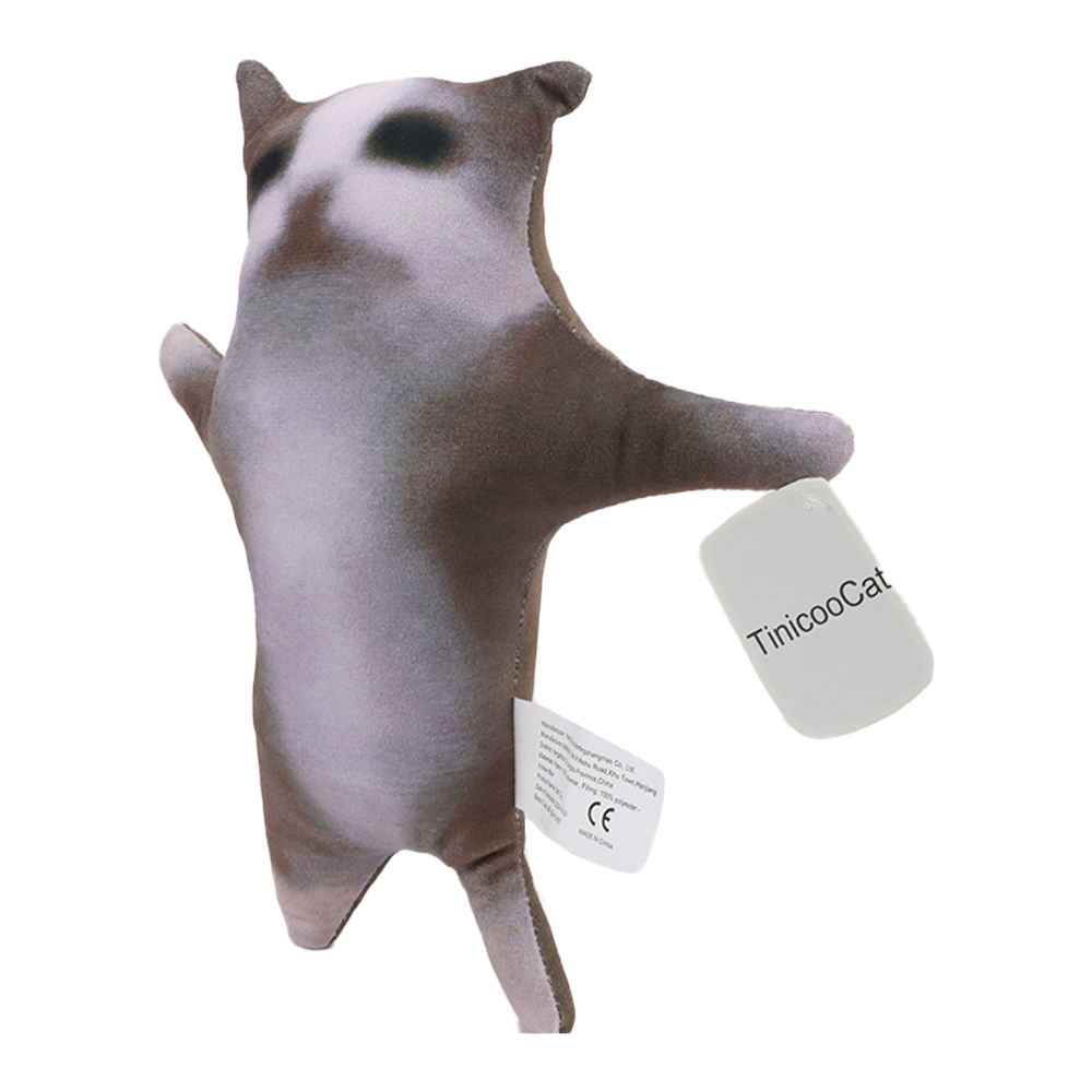 TinicooCat Glückliche Katze Plüschtier Film Stofftier Süße Katze Plüsch Interaktive Katze Plüschtier Glückliche Katze Kinderspielzeug Geburtstagsgeschenk