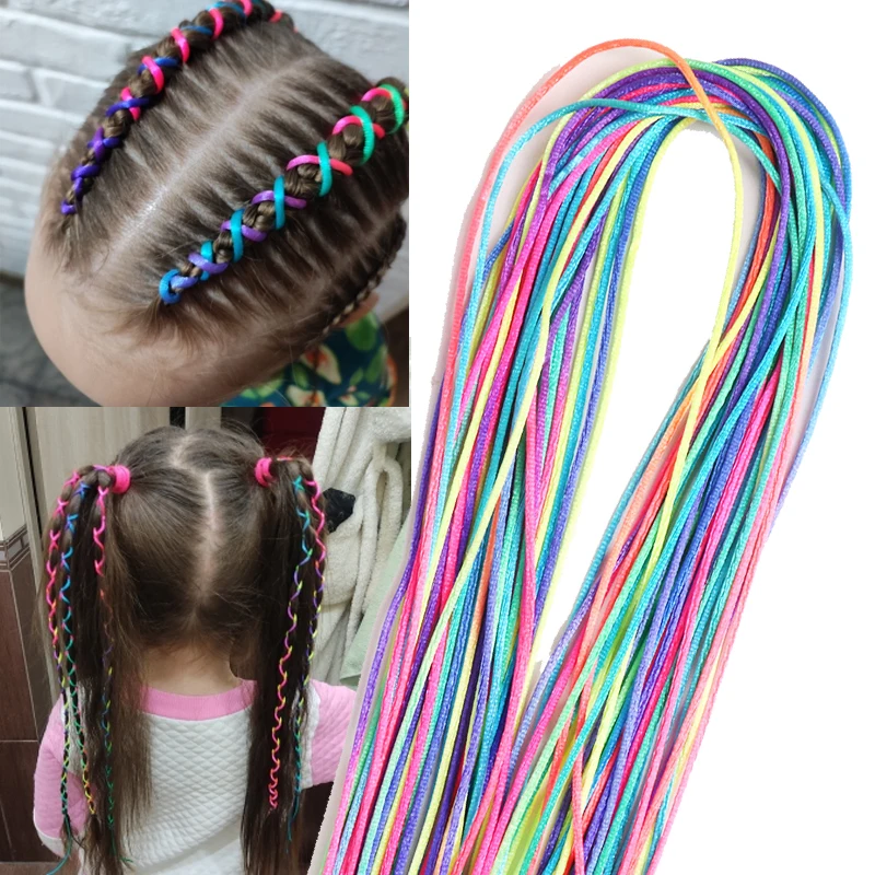 90Cm Phối Nhiều Màu Sắc 4-30 Chiếc Tóc Bím Tóc Dây Dây Cho Châu Phi Dây Bèo Bé Gái Tự Làm Tóc Đuôi Ngựa Bím Tóc Nữ tạo Kiểu Tóc Phụ Kiện
