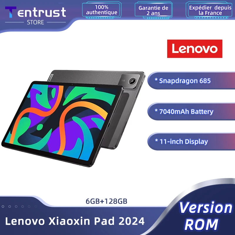 Firmware globale Lenovo Xiaoxin Pad 2024 Tablet 6GB 8GB 128GB 256GB 11 "Display Qualcomm Snapdragon 685 WIFI 7040mAh Android Tab