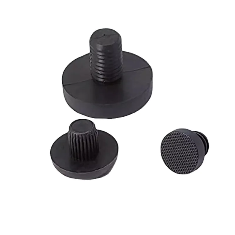 Transparente/preto borracha embutida móveis mesa cadeira perna pés inferior glide slide almofada mesa cadeira pé prego
