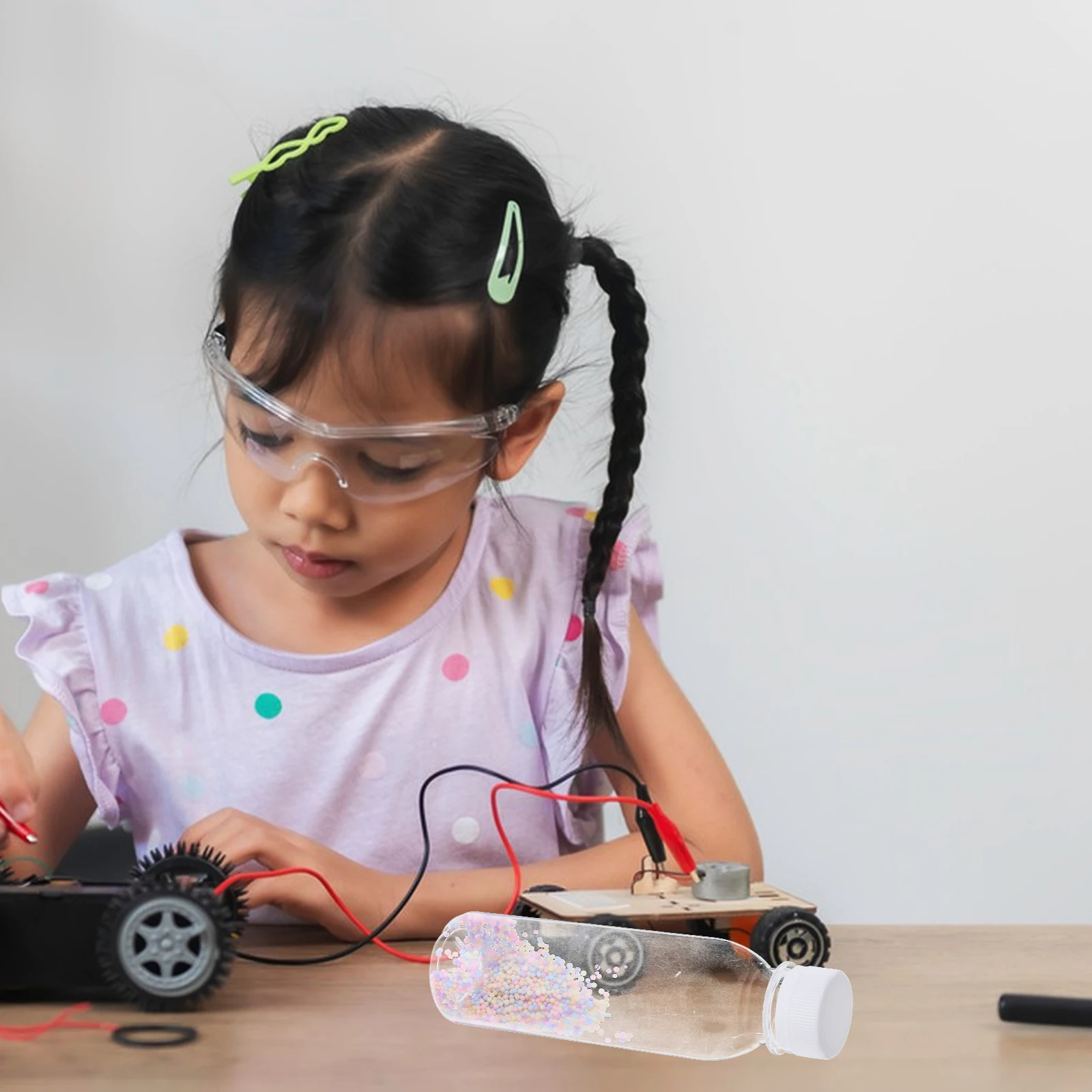 Mainan Sains Listrik Statis Kit Elektrifikasi Gesekan Perlengkapan Kelas Alat Percobaan Plastik De Choker untuk Siswa