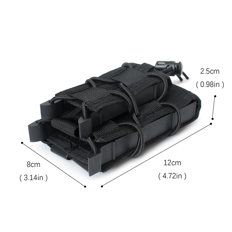 5,56 9mm Magazintasche AK AR M4 AR15 Doppelte Magazintasche Gewehr Pitol Molle Mag Holstertasche für die Jagd CS Paintball