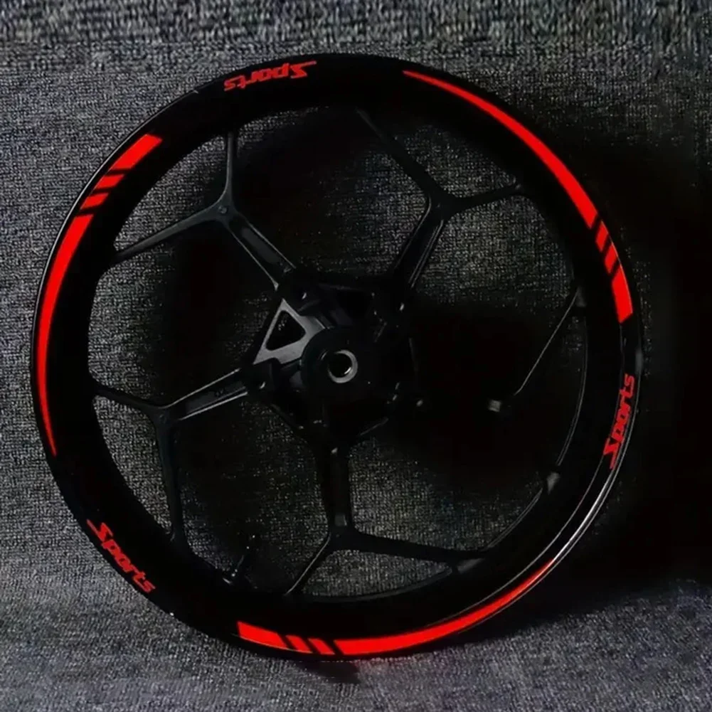 Motorcycle Bicycle Wheel Rim Stripe Wheel Decal Tape Sticker 18-21 Inch Sport Car Wheel Decoration Stickers Reflective Sticker