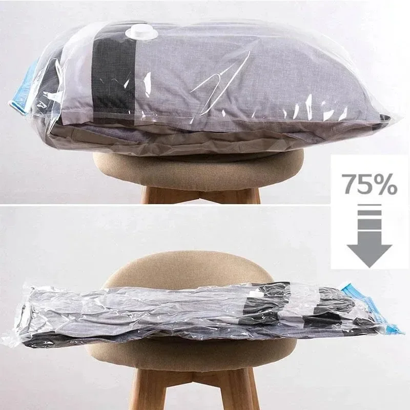 Borsa sottovuoto salvaspazio da viaggio, organizer per vestiti, pieghevole, compressa, mini macchina sigillatrice, accessori per pompe manuali