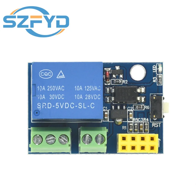 Módulo de relé WiFi ESP8266 ESP-01S 5V - Interruptor de controle remoto para casa inteligente - Compatível com Arduino e APP