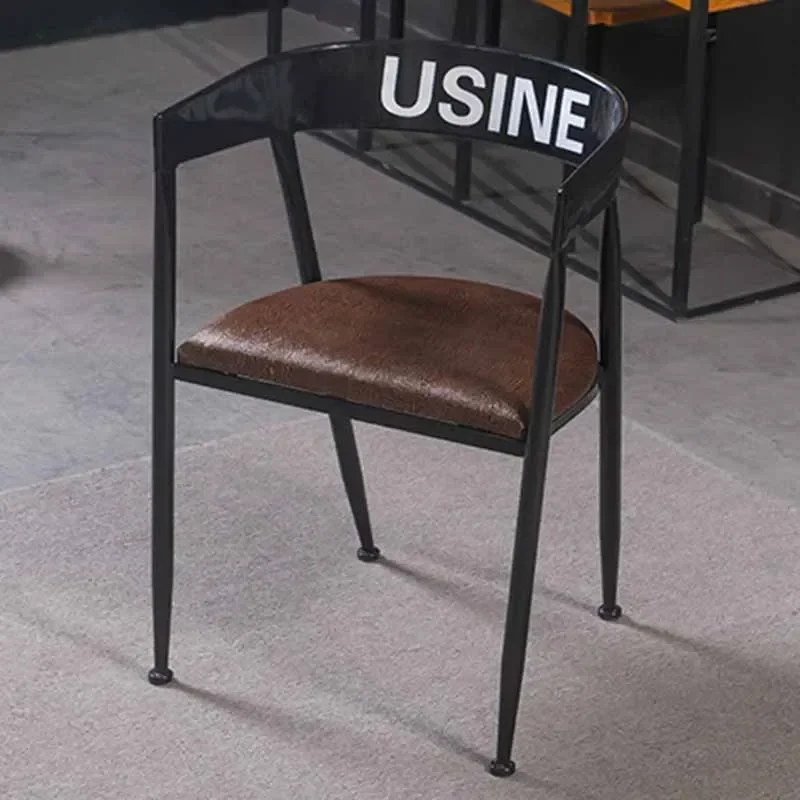 Minimalistische Vintage-Barstühle, Metall-Wohnzimmer, modische Barstühle, neuer Stil, Café, fortschrittliche weiche nordische Stuhlmöbel