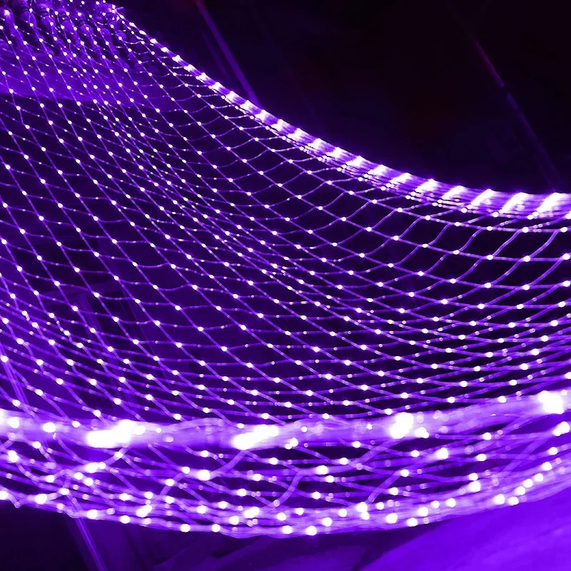 6x4M 3x3M LED Net Mesh Light Natale Tenda della finestra Luce della stringa Fata esterna Ghirlanda di luce per la lampada della decorazione delle vacanze di nozze