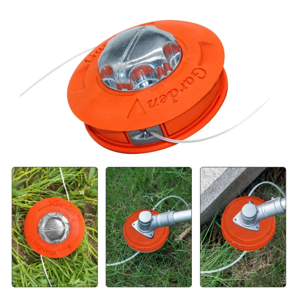 Cabezal de repuesto para cortadora de hilo de ajuste Universal, cabezal de corte de césped automático para maquinaria de jardín de gasolina, desbrozadora