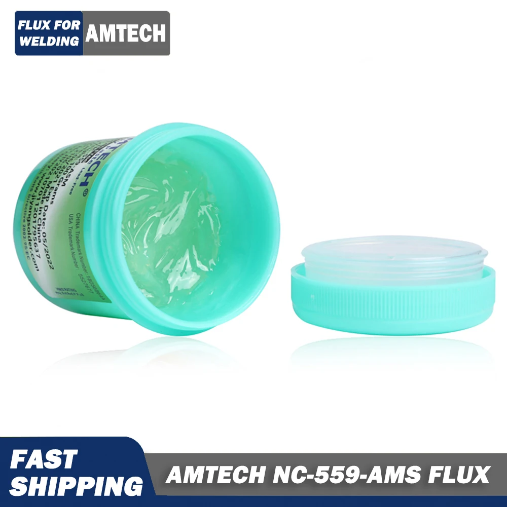 Amtech Nc-559-asmo Flusso Flussi per Saldatura Smd Stazione di Rilavorazione Bga Saldatura Forniture per Saldatura, 100g Nc 559 Flusso No Pulito