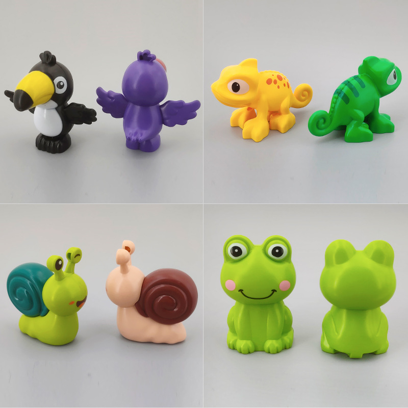 大ビッグビルディングブロック動物シーンアセンブリアクセサリーデュプロ LG ホット新製品子供ベビーギフト Diy おもちゃと互換性