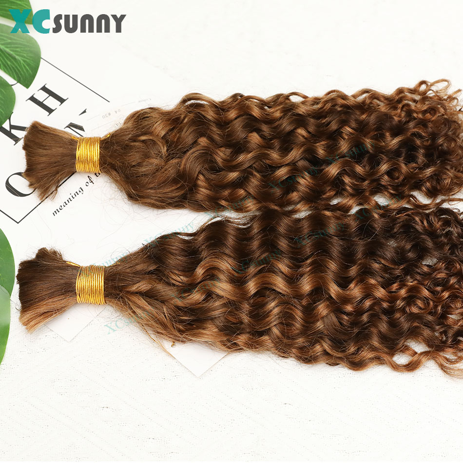 Cheveux humains bouclés en vrac pour tressage, vague profonde pour tresses Boho, faisceaux de double proximité, vente en gros, document 4 30 613