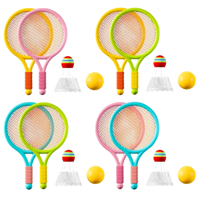 Ensemble de raquettes de badminton légères pour enfants, jouet de tennis pour enfants, jeu familial IkFor