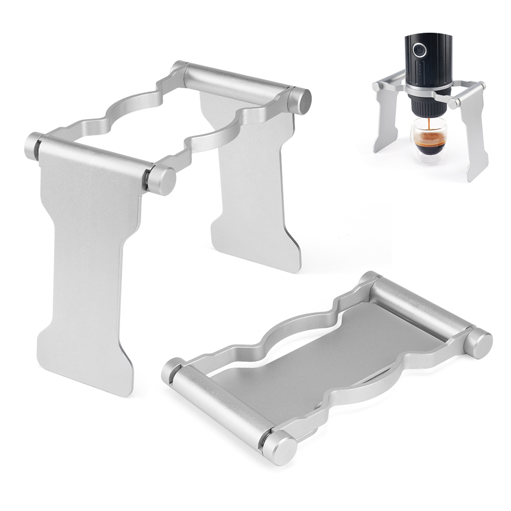 Soporte plegable para goteo de café, soporte de aleación de aluminio para máquina de café expreso portátil eléctrica inalámbrica, accesorios
