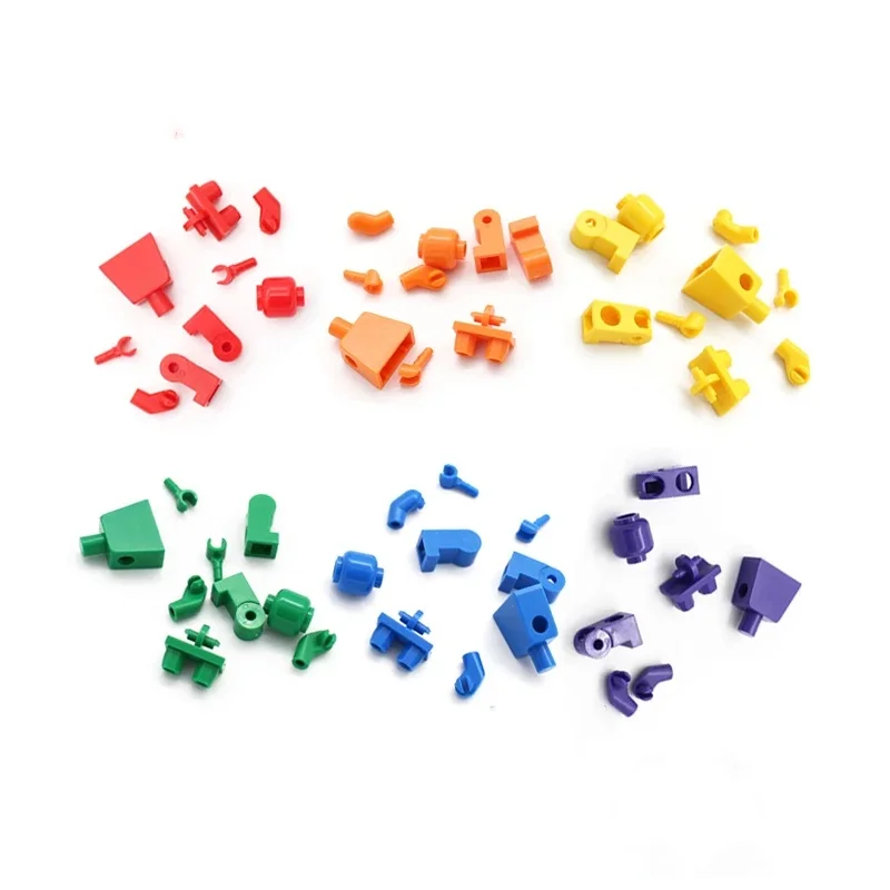 G-MOC 10 unids/lote bloques de construcción Color sólido Mini muñeca ladrillo 40 colores figuras ladrillos MOC accesorio juguetes de exhibición regalo para niños
