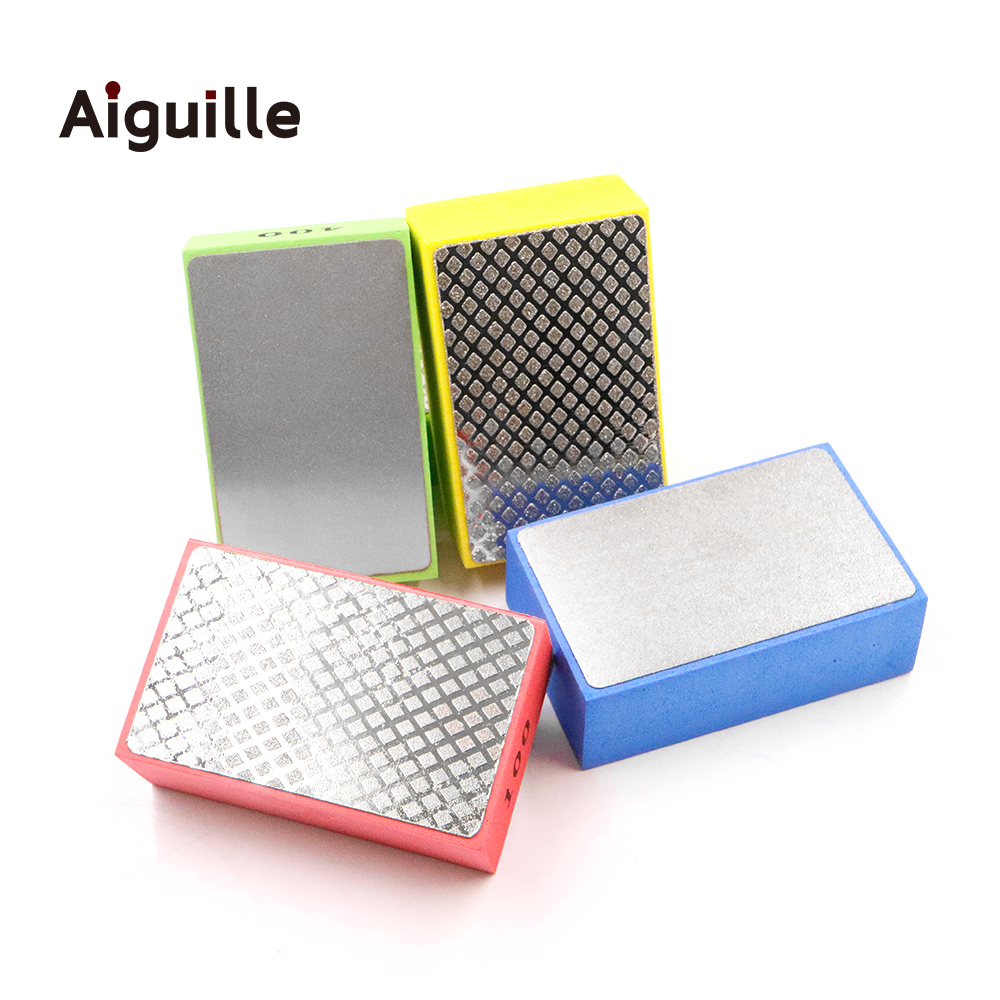Diamond Hand Wipes Stone File Hand Piece Grinding Pad  93x57mm 60# 100# 200# 400# Stone Ceramic Tile Polishing